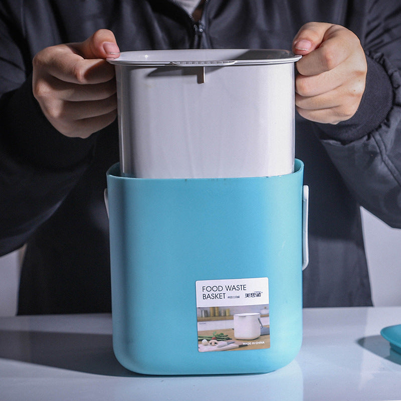 Portable Garbage Bin with Lid for Clean, Fresh Spaces