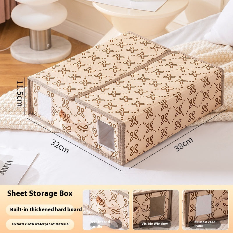 Oxford Cloth Storage Box for Tidy Sheets and Clothes