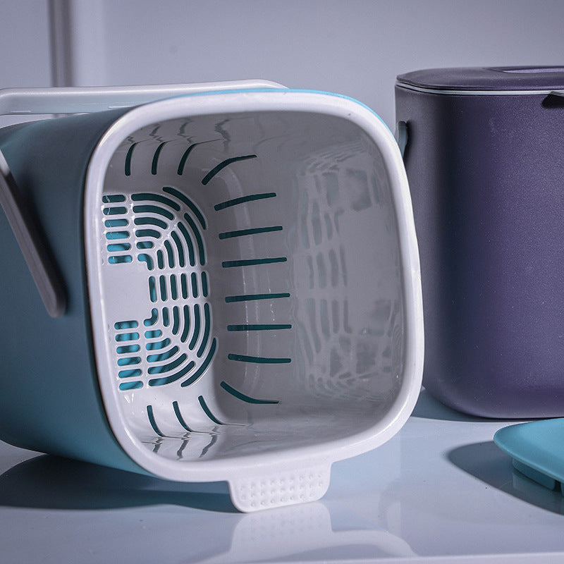 Portable Garbage Bin with Lid for Clean, Fresh Spaces