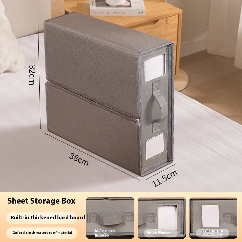 Oxford Cloth Storage Box for Tidy Sheets and Clothes